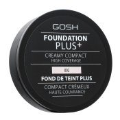 Gosh Foundation Plus + produs compact pentru uniformizarea culorii tenului 002 Ivory 9 g