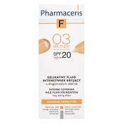 Pharmaceris F Capilar-Correction Fluid SPF20 Bronze szépítő fluid az egységes és világosabb arcbőrre 30 ml