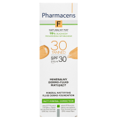 Pharmaceris F Mineral Dermo-Foundation SPF30 Tanned szépítő fluid az egységes és világosabb arcbőrre 30 ml