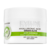 Eveline Hyaluronic Acid Green Olive Anti-Wrinkle Moisturising Cream cremă hrănitoare anti riduri 50 ml