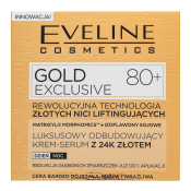 Eveline Gold Exclusive krema za kožo Luxurious Regenerating Cream Serum 80+ 50 ml