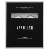 Nanolash DIY Eyelash Extensions Starter Kit Set zur Wimpernverlängerung für zu Hause Flirty