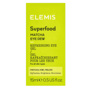 Elemis Superfood osvěžující oční gel Matcha Eye Dew 15 ml