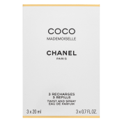 Chanel Coco Mademoiselle - Refill Eau de Parfum voor vrouwen 3 x 20 ml