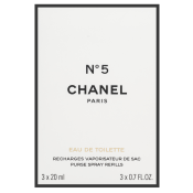Chanel No.5 - Refill Toaletna voda za ženske 3 x 20 ml