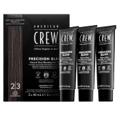 American Crew Precision Blend Natural Gray Coverage Color de pelo Para hombres Dark 3 x 40 ml