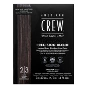 American Crew Precision Blend Natural Gray Coverage haarkleur voor mannen Dark 3 x 40 ml