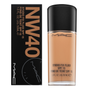 MAC Studio Fix Fluid Foundation SPF15 dlouhotrvající make-up pro sjednocenou a rozjasněnou pleť NW40 30 ml