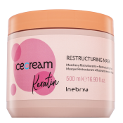Inebrya Ice Cream Keratin Restructuring Mask posilňujúca maska s keratínom 500 ml