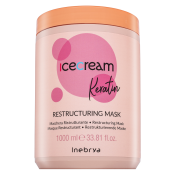 Inebrya Ice Cream Keratin Restructuring Mask posilňujúca maska s keratínom 1000 ml