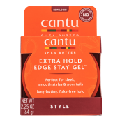 Cantu Shea Butter Firm Hold Edge Stay Gel Haargel für perfekte Flechtfrisuren 64 g