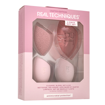 Real Techniques Limited Edition Cleanse, Blend, Set & Go smink szivacs