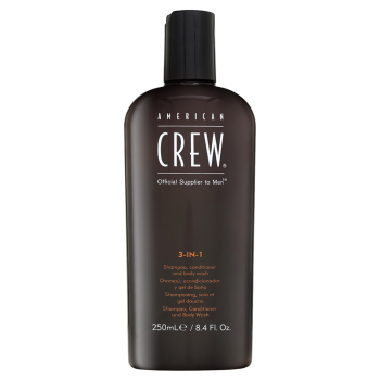 American Crew 3-in-1 шампоан, балсам и душ гел за ежедневна употреба 250 ml