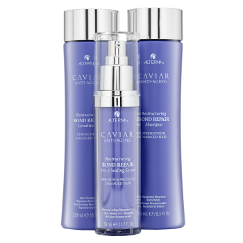 Alterna Caviar Restructuring Bond Repair Stylist Starter Kit Set für geschädigtes Haar 250 ml x 250 ml x 50 ml