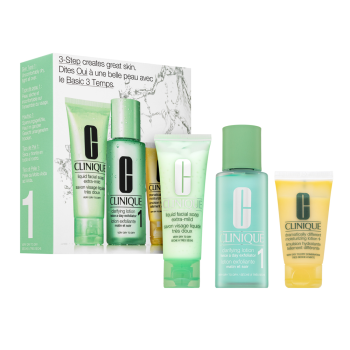 Clinique 3-Step Creates Great Skin Introduction Set Very Dry to Dry sada pro velmi suchou a citlivou pleť 50 ml + 100 ml + 30 ml