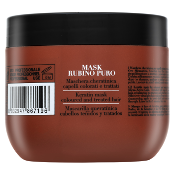 Fanola Oro Therapy Rubino Puro Mask tápláló maszk festett hajra 300 ml