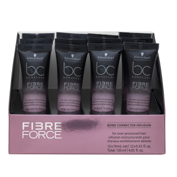 Schwarzkopf Professional BC Bonacure Fibre Force Bond Connector Infusion cura pre-shampoo per capelli molto secchi e danneggiati 12 x 10 ml