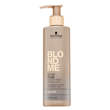 Schwarzkopf Professional BlondMe Blush Wash Silver Szampon koloryzujący do włosów siwych i platynowego blondu 250 ml