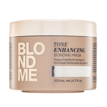Schwarzkopf Professional BlondMe Tone Enhancing Bonding Mask Cool Blondes tápláló maszk színfelfrissítő hideg szőke hajárnyalatra 200 ml