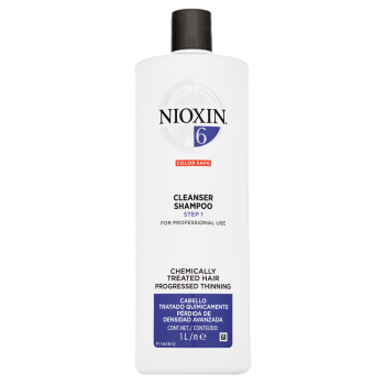 Nioxin System 6 Cleanser Shampoo tisztító sampon kémiailag kezelt hajra 1000 ml