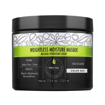 Macadamia Professional Weightless Repair Masque tápláló maszk vékony szálú és normál hajra 222 ml