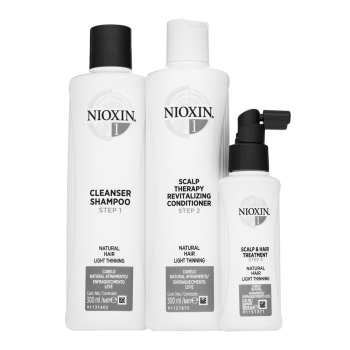 Nioxin System 1 Loyalty Kit készlet ritkuló hajra 300 ml + 300 ml + 100 ml