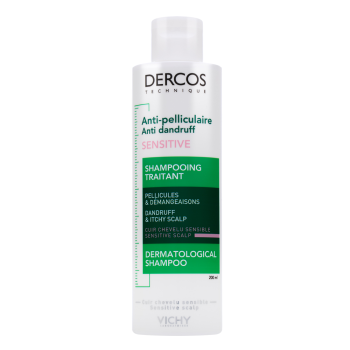 Vichy Dercos Anti-Dadruff Sensitive Advanced Action Shampoo ochranný šampón pre citlivú pokožku hlavy 200 ml
