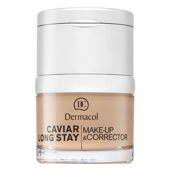 Dermacol Caviar Long Stay Make-Up & Corrector corrector y maquillaje de larga duración con extracto de caviar 1 Pale 30 ml