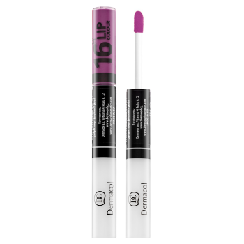 Dermacol 16H Lip Colour dlhotrvajúca dvojfázová farba a lesk na pery No. 19 7,1 ml