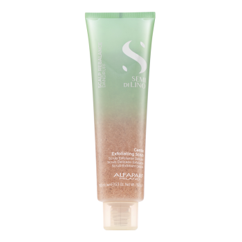 Alfaparf Milano Semi Di Lino Scalp Rebalance Gentle Exfoliating Scrub maseczka oczyszczająca z peelingiem przeciw łupieżowi 150 ml