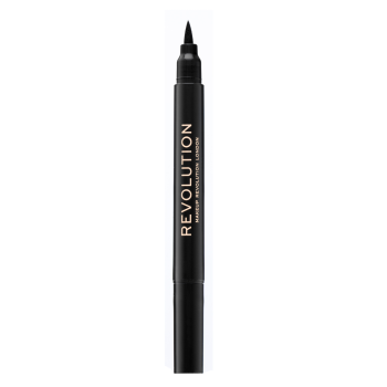 Makeup Revolution Thick and Thin Dual Liquid Eyeliner oboustranná tužka na oči Black 1 ml