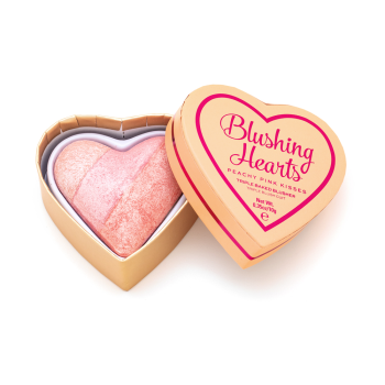 I Heart Revolution Blushing Hearts Triple Baked Blusher Puderrouge Peachy Pink Kisses 10 g