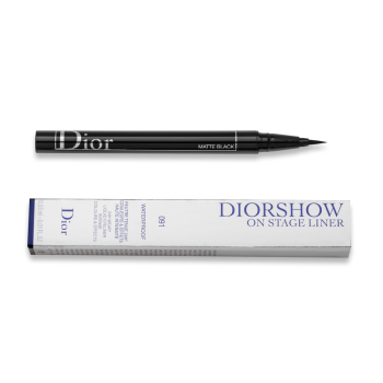 Dior (Christian Dior) Diorshow On Stage Liquid Waterproof Eyeliner vodootporni eyeliner u olovci 091 Matte Black 0,55 ml