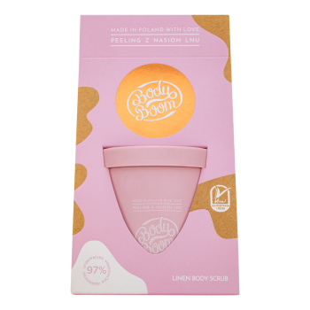 BodyBoom Body Scrub Linen peeling pro všechny typy pleti 100 g