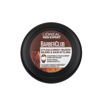 L´Oréal Paris Men Expert Barber Club Beard & Hair Styling стилизиращ крем върху косата и брадата 75 ml
