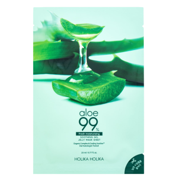 Holika Holika Aloe 99% Soothing Gel Gelee Mask Sheet Moisturising face sheet mask with moisturizing effect 23 ml