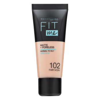 Maybelline Fit Me! Foundation Matte + Poreless tekući make-up s matirajućim učinkom 102 Fair Ivory 30 ml