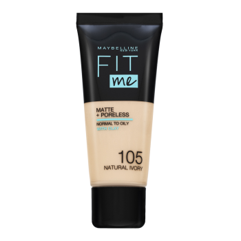 Maybelline Fit Me! Foundation Matte + Poreless tekući make-up s matirajućim učinkom 105 Natural Ivory 30 ml