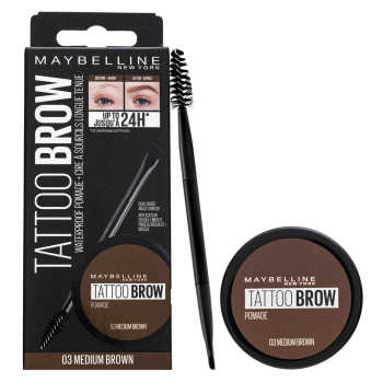 Maybelline Tattoo Brow Pomade gel za obrve 2v1 03 Medium Brown