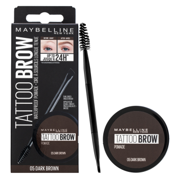 Maybelline Tattoo Brow Pomade gel pro úpravu obočí 2v1 05 Dark Brown