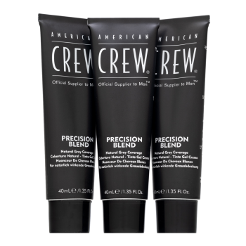 American Crew Precision Blend Natural Gray Coverage Color de pelo Para hombres Medium Natural 4-5 3 x 40 ml