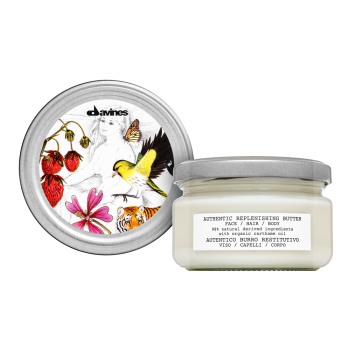 Davines Authentic Replenishing Butter glęboko nawilżające masło do wszystkich rodzajów włosów 200 ml
