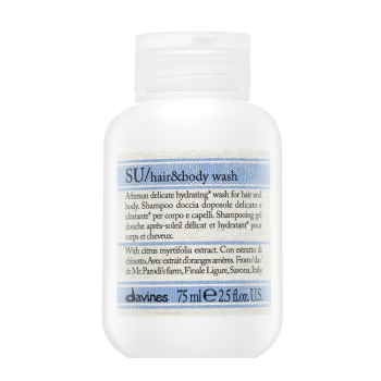 Davines Essential Haircare SU Hair & Body Wash šampon a sprchový gel 2v1 pro vlasy namáhané sluncem 75 ml