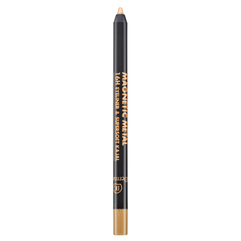 Dermacol Magnetic Metal 16H Eyeliner & Supersoft Kajal matita occhi 01 Gold 2 g