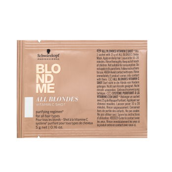 Schwarzkopf Professional BlondMe All Blondes Vitamin C Shot cura rigenerativa concentrata per capelli biondi 5 x 5 g
