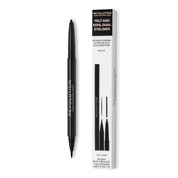 Makeup Revolution Awesome Dual Eyeliner Felt & Kohl dvostrana olovka za oči 0,2 g