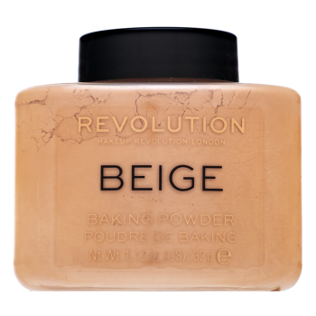Makeup Revolution Baking Powder púder az egységes és világosabb arcbőrre Beige 32 g