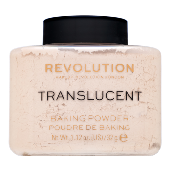 Makeup Revolution Baking Powder púder az egységes és világosabb arcbőrre Translucent 32 g