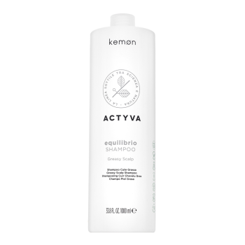 Kemon Actyva Equilibrio Shampoo Champú limpiador Para el cabello graso rápido 1000 ml
