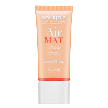 Bourjois Air Mat 24H Undetectable Matte Finish tekutý make-up pre matný efekt 02 Vanilla 30 ml